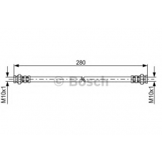 1 987 476 985 BOSCH Тормозной шланг