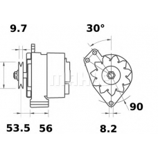 MG 533 MAHLE Генератор