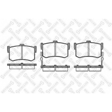 253 002-SX STELLOX Комплект тормозных колодок, дисковый тормоз