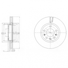 BG4149 DELPHI Тормозной диск