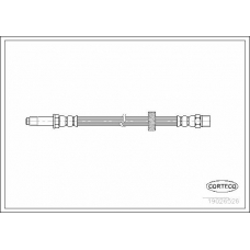 19026526 CORTECO Тормозной шланг