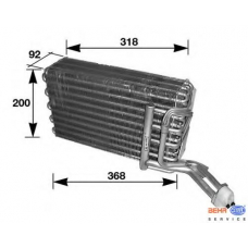 8FV 351 210-081 HELLA Испаритель, кондиционер