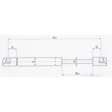 32 15 95-92 JOHNS Газовая пружина, крышка багажник