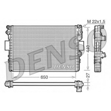 DRM12002 DENSO Радиатор, охлаждение двигателя