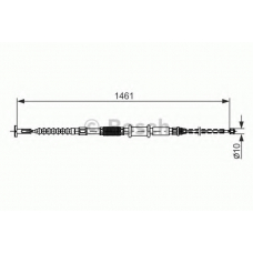 1 987 482 177 BOSCH Трос, стояночная тормозная система