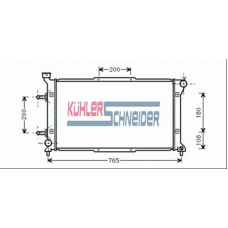 2502501 KUHLER SCHNEIDER Радиатор, охлаждение двигател
