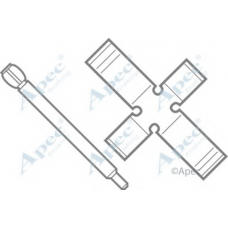 KIT309 APEC Комплектующие, тормозные колодки