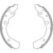 Z4190.00 WOKING Комплект тормозных колодок