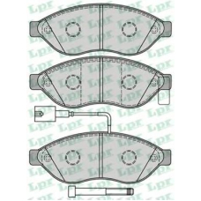05P1287 LPR Комплект тормозных колодок, дисковый тормоз