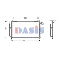 112330N AKS DASIS Конденсатор, кондиционер