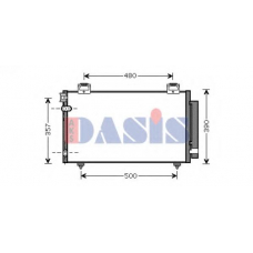 212051N AKS DASIS Конденсатор, кондиционер