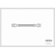 19035801 CORTECO Тормозной шланг