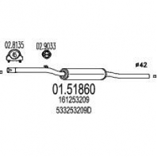01.51860 MTS Средний глушитель выхлопных газов