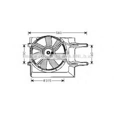 VW7509 Prasco Вентилятор, охлаждение двигателя