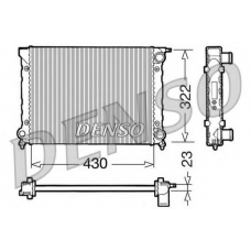DRM32004 DENSO Радиатор, охлаждение двигателя
