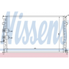 63747 NISSENS Радиатор, охлаждение двигателя