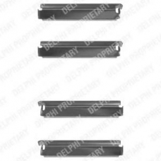 LX0078 DELPHI Комплектующие, колодки дискового тормоза