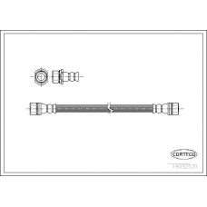 19032531 CORTECO Тормозной шланг