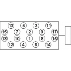 HBS042 PAYEN Комплект болтов головки цилидра