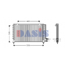 112002N AKS DASIS Конденсатор, кондиционер