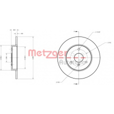 6110040 METZGER Тормозной диск