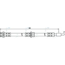 HOS3133 APEC Тормозной шланг