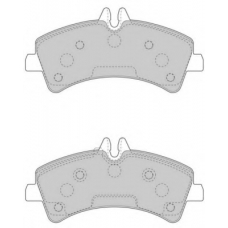 FD7561V NECTO Комплект тормозных колодок, дисковый тормоз