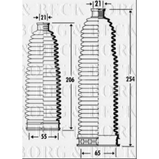 BSG3270 BORG & BECK Пыльник, рулевое управление