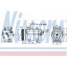 89029 NISSENS Компрессор, кондиционер