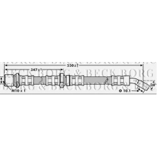 BBH7194 BORG & BECK Тормозной шланг