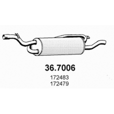 36.7006 ASSO Глушитель выхлопных газов конечный