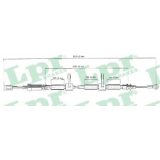 C0985B LPR Трос, стояночная тормозная система