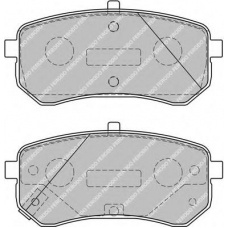 FDB1902 FERODO Комплект тормозных колодок, дисковый тормоз