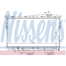 61629 NISSENS Радиатор, охлаждение двигателя