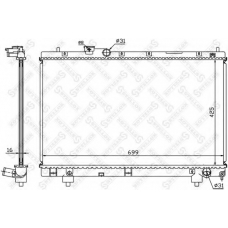 10-26384-SX STELLOX Радиатор, охлаждение двигателя