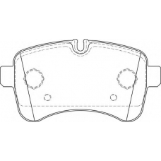 FD7329V NECTO Комплект тормозных колодок, дисковый тормоз