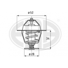 350258 ERA Термостат, охлаждающая жидкость