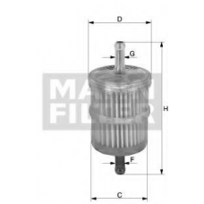 WK 42 MANN-FILTER Топливный фильтр