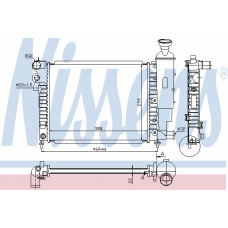 63522 NISSENS Радиатор, охлаждение двигателя