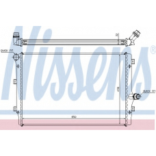 65281A NISSENS Радиатор, охлаждение двигателя