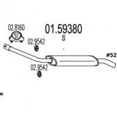 01.59380 MTS Средний глушитель выхлопных газов
