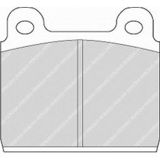 FSL84 FERODO Комплект тормозных колодок, дисковый тормоз