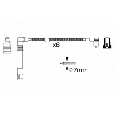 0 986 356 321 BOSCH Комплект проводов зажигания