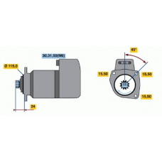 0 001 417 073 BOSCH Стартер