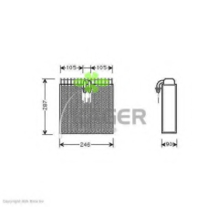 94-5649 KAGER Испаритель, кондиционер