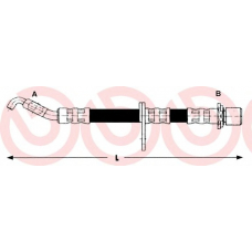 T 83 014 BREMBO Тормозной шланг