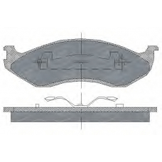 SP 181 PR SCT Комплект тормозных колодок, дисковый тормоз