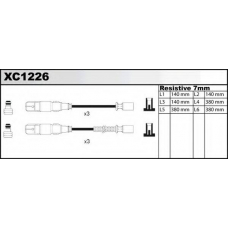 XC1226 QUINTON HAZELL Комплект проводов зажигания