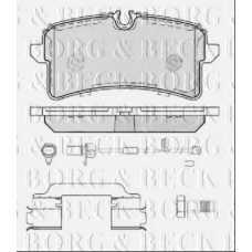 BBP2449 BORG & BECK Комплект тормозных колодок, дисковый тормоз