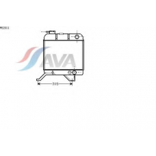 PE2011 AVA Радиатор, охлаждение двигателя